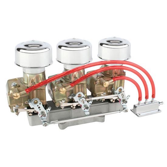 Three Demon 98s to 4 Barrel Adapter - Linkage Kit