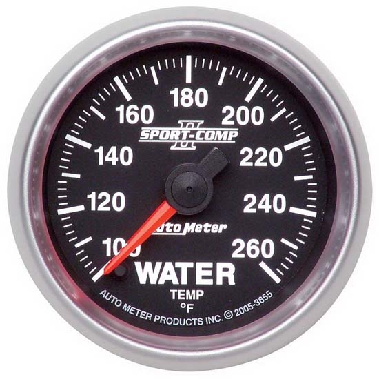 Auto Meter 3655 Sport-Comp II Digital Stepper Motor Water Temp Gauge Auto Meter 3655 Sport-Comp II Digital Stepper Motor Water Temp Gauge