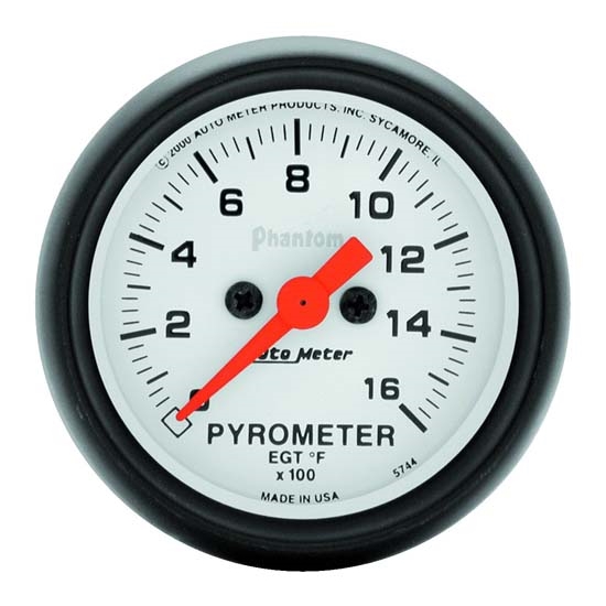 Auto Meter 5744 Phantom Digital Stepper Motor Pyrometer Gauge Auto Meter 5744 Phantom Digital Stepper Motor Pyrometer Gauge