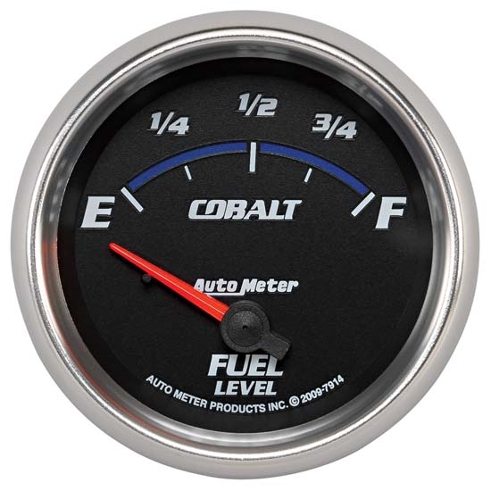 Auto Meter 7914 Cobalt Air-Core Fuel Level Gauge, 2-5/8 Inch Auto Meter 7914 Cobalt Air-Core Fuel Level Gauge, 2-5/8 Inch