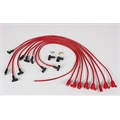 Taylor Cable 76240 8mm Spark Plug Wires-Solid Core-Under Headers-90°-Red