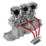 Three Chrome 9 Super 7 Carbs, Offenhauser 1072 Intake Kit, 1932-41 Ford V8 Three Chrome 9 Super 7 Carbs, Offenhauser 1072 Intake Kit, 1932-41 Ford V8