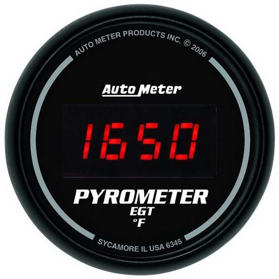 Auto Meter 6345 Sport-Comp Digital Digital Pyrometer Gauge, 2-1/16 In. Auto Meter 6345 Sport-Comp Digital Digital Pyrometer Gauge, 2-1/16 In.