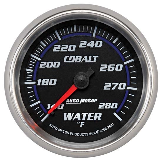 Auto Meter 7931 Cobalt Mechanical Water Temperature Gauge, 2-5/8 Inch Auto Meter 7931 Cobalt Mechanical Water Temperature Gauge, 2-5/8 Inch