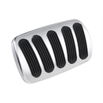 Lokar BAG-6137 55-57 Chevy Curved Power Billet Alum Brake Pedal Pad