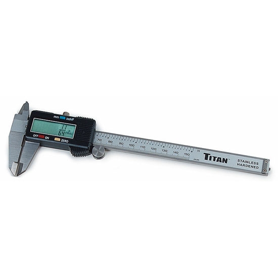 Titan Tools 23173 Electronic Digital Caliper W/ Fractional Display Titan Tools 23173 Electronic Digital Caliper W/ Fractional Display