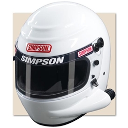 Garage Sale - Simpson Voyager Sidewinder Helmet SA2010, White, 7-1/8