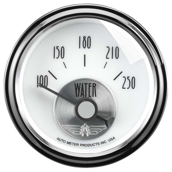 Auto Meter 2039 Prestige Pearl Air-Core Water Temperature Gauge Auto Meter 2039 Prestige Pearl Air-Core Water Temperature Gauge