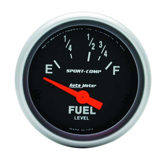 Auto Meter 3318 Sport-Comp Air-Core Electric Fuel Level Gauge, 2-1/16 Auto Meter 3318 Sport-Comp Air-Core Electric Fuel Level Gauge, 2-1/16