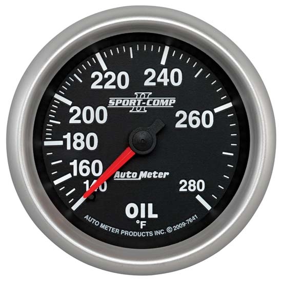 Auto Meter 7641 Sport-Comp II Mechanical Oil Temperature Gauge Auto Meter 7641 Sport-Comp II Mechanical Oil Temperature Gauge