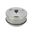 6-3/8 Inch Chrome Air Cleaner, 4 Barrel Carb, 5-1/8 Inch Neck 6-3/8 Inch Chrome Air Cleaner, 4 Barrel Carb, 5-1/8 Inch Neck