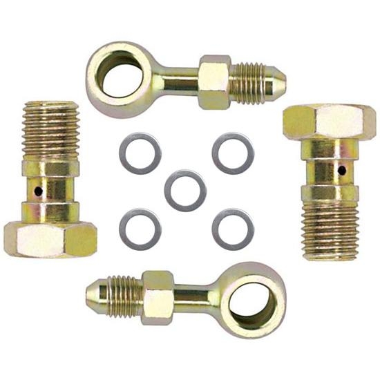 Banjo Brake Fitting Kit, 10mm-1.5 to -3 AN Banjo Brake Fitting Kit, 10mm-1.5 to -3 AN