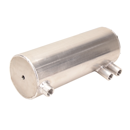 6 OD Round Dry Sump Oil Tank w/ Baffle7.5 Quart16 Inch TallMale