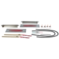 Hagan Street Rods fmTD9R-LEDH Flush Mount Tail Lights Red Teardrop 9x1
