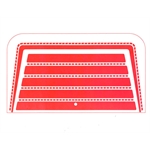 Murray Cardboard Seat Pad, 1959-1966 Flatface/V-Front/Tooth Grille Pedal Car