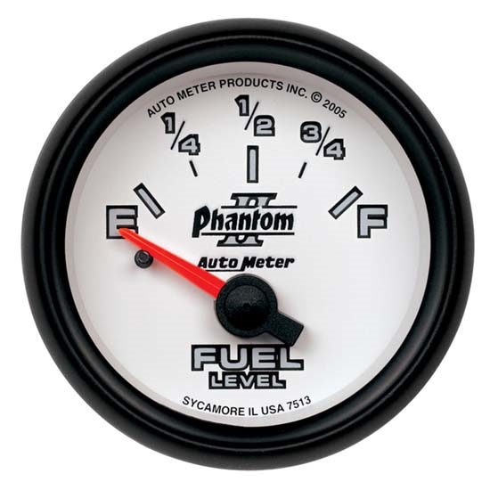 Auto Meter 7513 Phantom II Air-Core Fuel Level Gauge, 2-1/16 Inch Auto Meter 7513 Phantom II Air-Core Fuel Level Gauge, 2-1/16 Inch