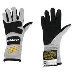 Impact Racing JG4 Junior Racing Gloves - Titanium