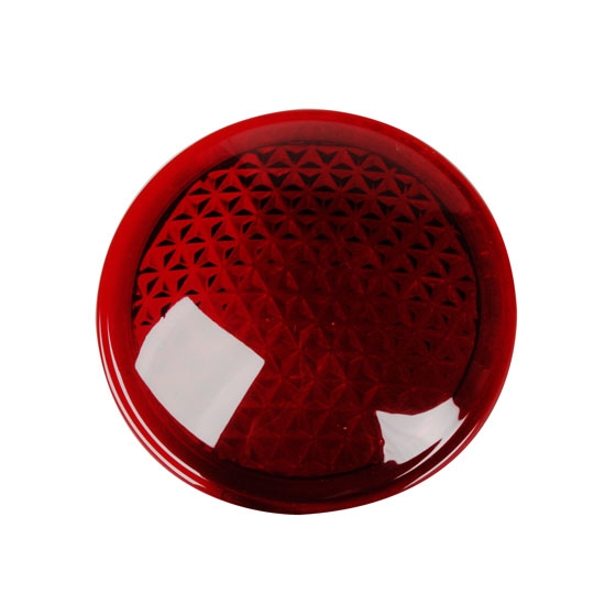 Red Cowl Light Lens, 3 Inch Red Cowl Light Lens, 3 Inch