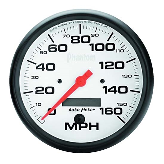 Auto Meter 5889 Phantom Air-Core Speedometer, 160 MPH, 5 Inch Auto Meter 5889 Phantom Air-Core Speedometer, 160 MPH, 5 Inch