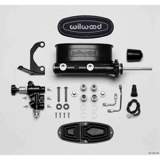 Wilwood 26113271BK H/V Tandem Master Cylinder Kit, 7/8 Inch Bore