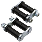 Speedway 2-1/4 Wide Nylon Spring Shackle Kit-Plain (Zinc) Finish-Pair