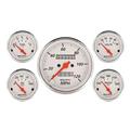 Auto Meter 1300 Arctic White Gauge Set, Mechanical Speedo
