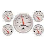 Auto Meter 1302 Arctic White Gauge Set, Electric Speedo