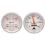 Auto Meter 1303 Arctic White Quad Gauges
