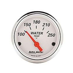 Auto Meter 1337 White Electric Water Temperature Gauge