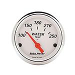 Auto Meter 1337 White Electric Water Temperature Gauge