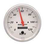 Auto Meter 1388 White 3-1/8 Electric Speedometer Gauge