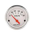 Auto Meter 1391 White Voltmeter Gauge