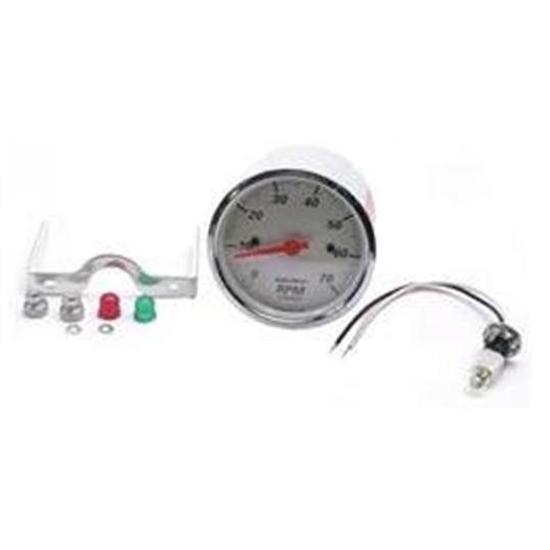 Auto Meter White Electric Tachometer