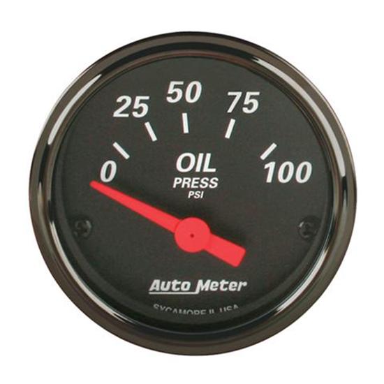 Auto Meter 1427 Black Electric Oil Pressure Gauges