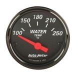 Auto Meter 1437 Black Electric Water Temperature Gauge
