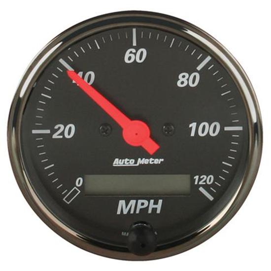 Auto Meter Black Electric Speedometer Gauge