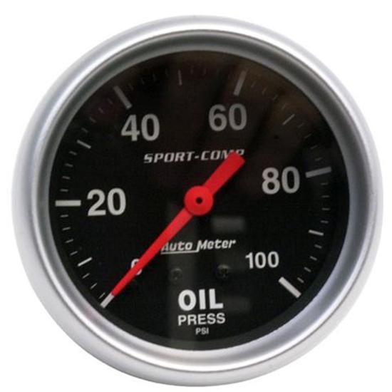 Auto Meter 3421 Sport Comp Oil Pressure Gauge Auto Meter 3421 Sport Comp Oil Pressure Gauge