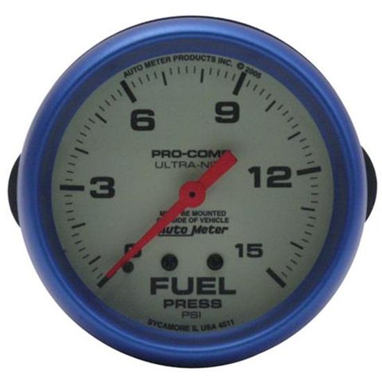 Auto Meter 4511 Pro-Comp Ultra-Nite Fuel Pressure Gauge Auto Meter 4511 Pro-Comp Ultra-Nite Fuel Pressure Gauge