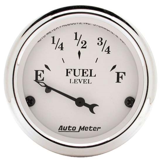Auto Meter 1604 Old-Tyme White Air-Core Fuel Level Gauge, 2-1/16 Inch Auto Meter 1604 Old-Tyme White Air-Core Fuel Level Gauge, 2-1/16 Inch