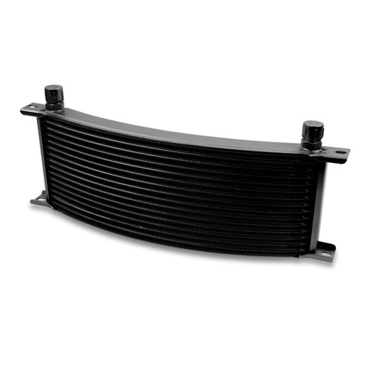 Earls 91006AERL 10 Row Oil Cooler Core, -6 AN Male Fitting, Black Wide