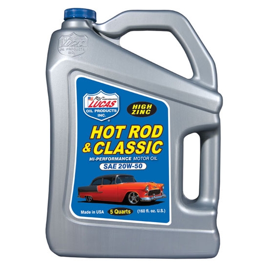 Lucas Oil 10684 SAE 20W50 Hot Rod Engine Oil, One 5 Quart Jug Lucas Oil 10684 SAE 20W50 Hot Rod Engine Oil, One 5 Quart Jug