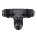 Aluminum Tee Flare Adapter Fitting, Black, -12 AN