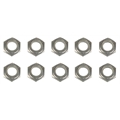 1/2 Inch Aluminum Nylock Bolt Nuts, 10 Pack
