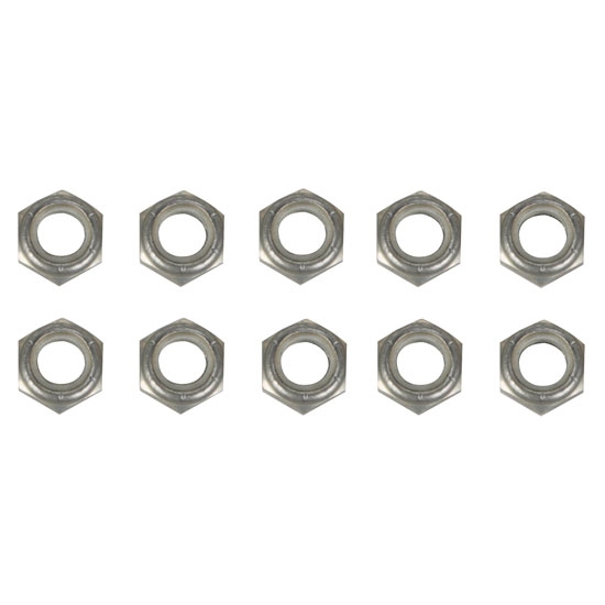 1/2 Inch Aluminum Nylock Bolt Nuts, 10 Pack 1/2 Inch Aluminum Nylock Bolt Nuts, 10 Pack
