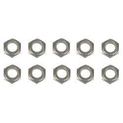 1/2 Inch Aluminum Nylock Bolt Nuts, 10 Pack