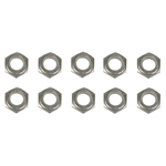 1/2 Inch Aluminum Nylock Bolt Nuts, 10 Pack