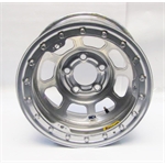 Garage Sale - Bassett D-Hole IMCA Approved Wheel - 15x8, 5 on 5", Beadlock - Silver