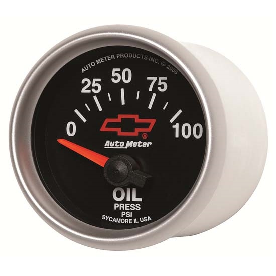 Auto Meter 3627-00406 GM Black Air-Core Oil Pressure Gauge, 2-1/16 In. Auto Meter 3627-00406 GM Black Air-Core Oil Pressure Gauge, 2-1/16 In.