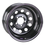 Black Circle Track 15 Inch Wheel, 15x7, 5 on 4-1/2, Non-Beadlock