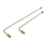 Dual Outlet Master Cylinder Stainless Steel Dual Brake Line Kit